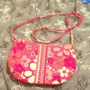 A pink Vera Bradley flower Purse